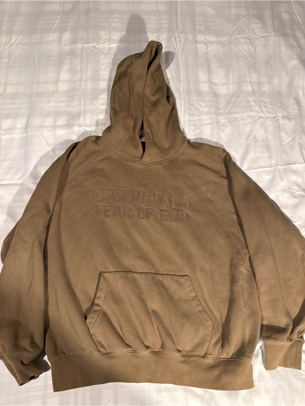 Essentials Fear of God Brown Hooded Sweatshirt
